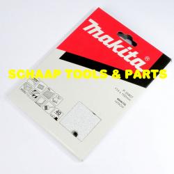 Schuurblad 115x102mm geperforeerd P 40 White velcro per 10 verpakt | P-35807